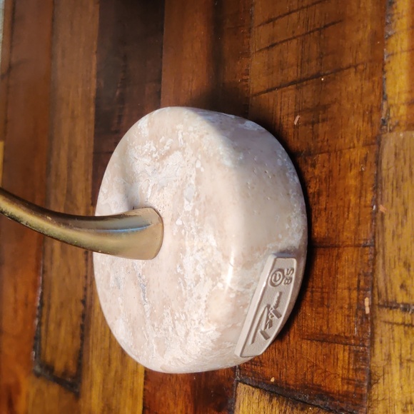 1980s Signed Bijan Ceramic Bird and Brass Tree Sculpture - Picture 5 of 7